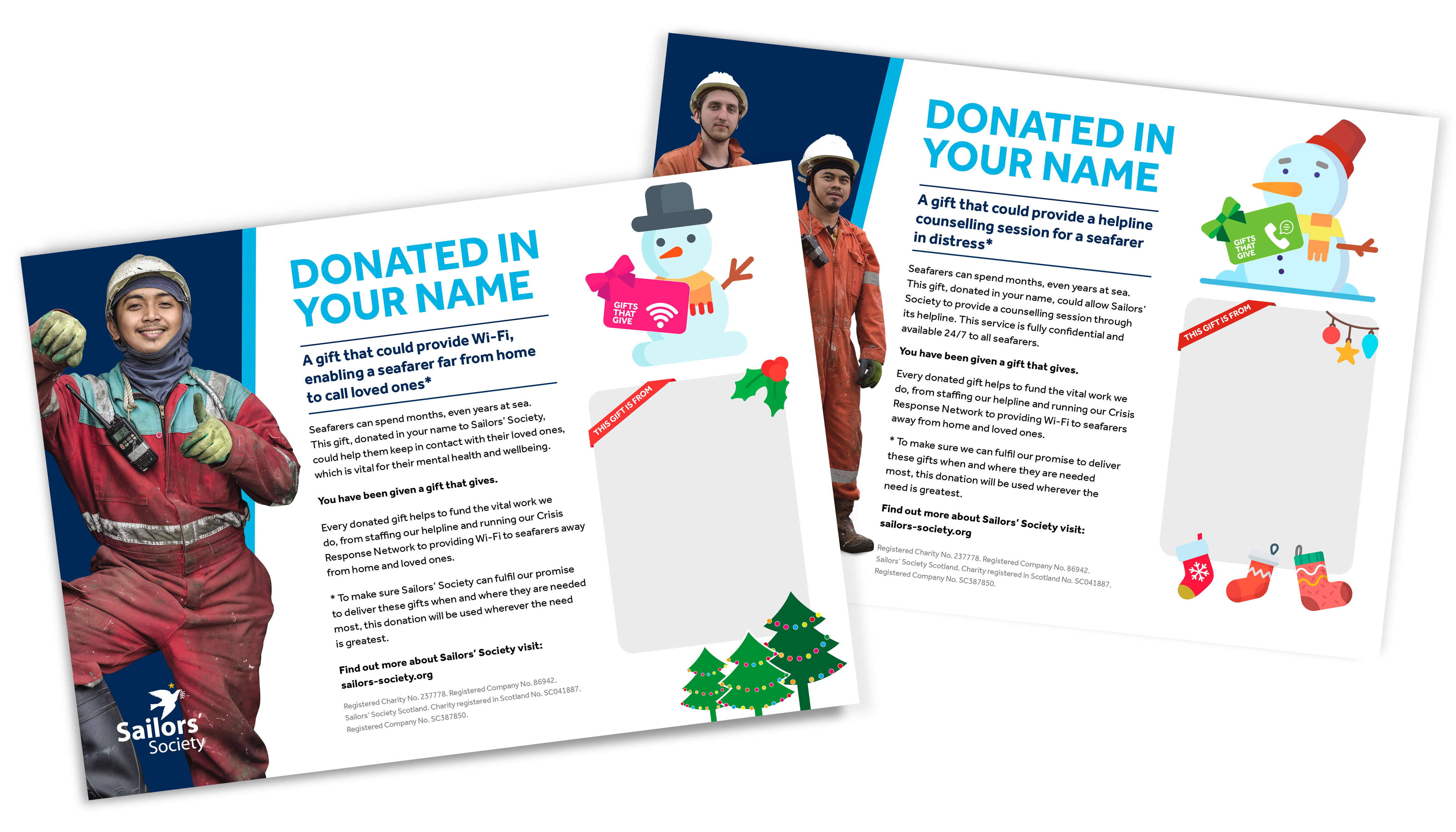 Help seafarers this Christmas with a virtual gift from Sailors’ Society
